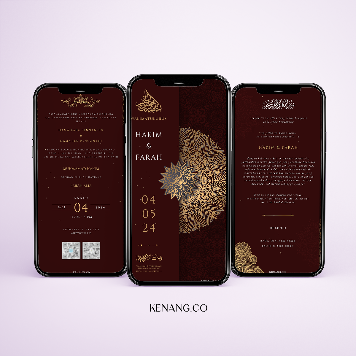 ROYAL MAROON BATIK